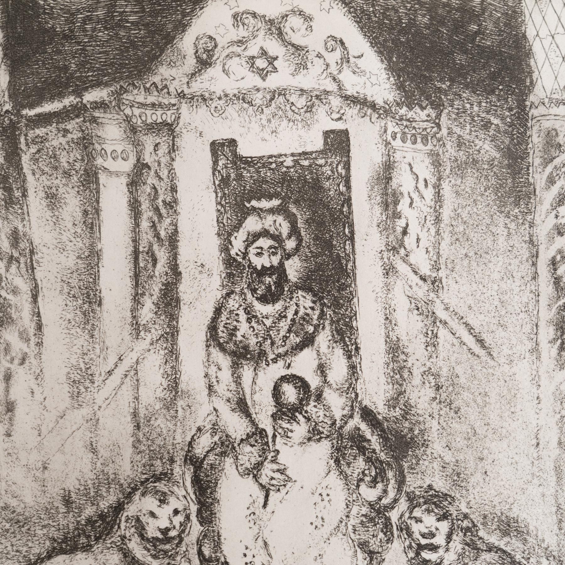 Heliograbado de Marc Chagall de su serie bíblica icónica, 1956 Francés en venta
