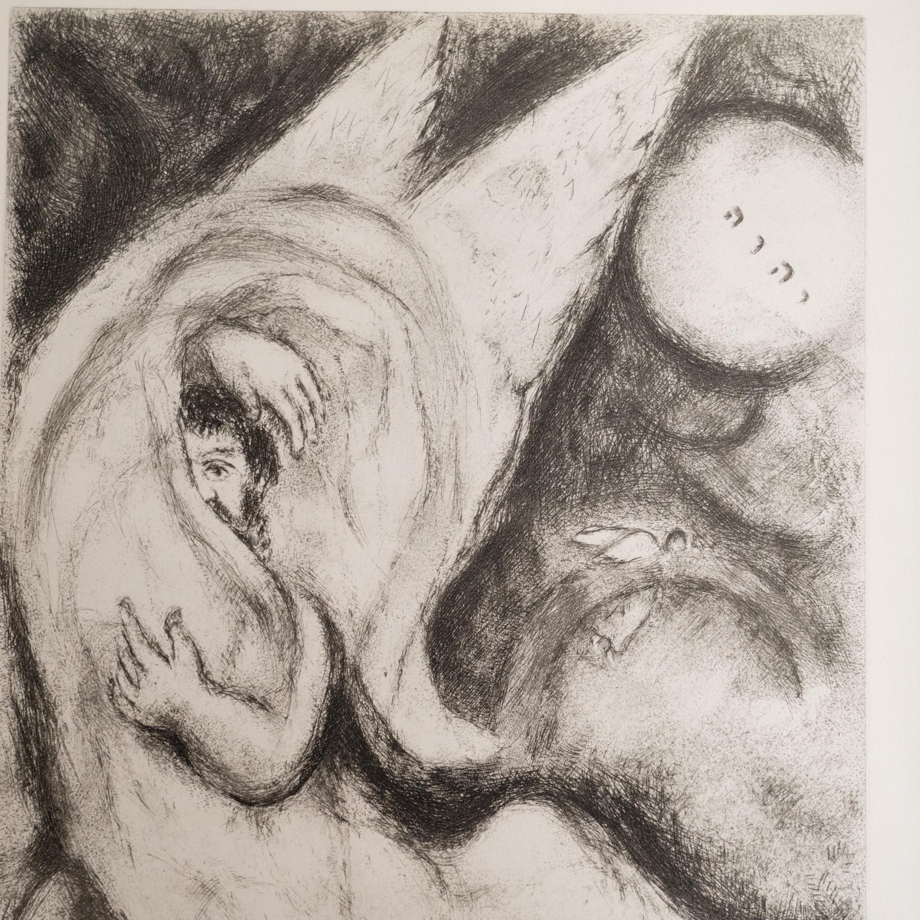 Heliograbado de Marc Chagall de su serie bíblica icónica, 1956 Francés en venta