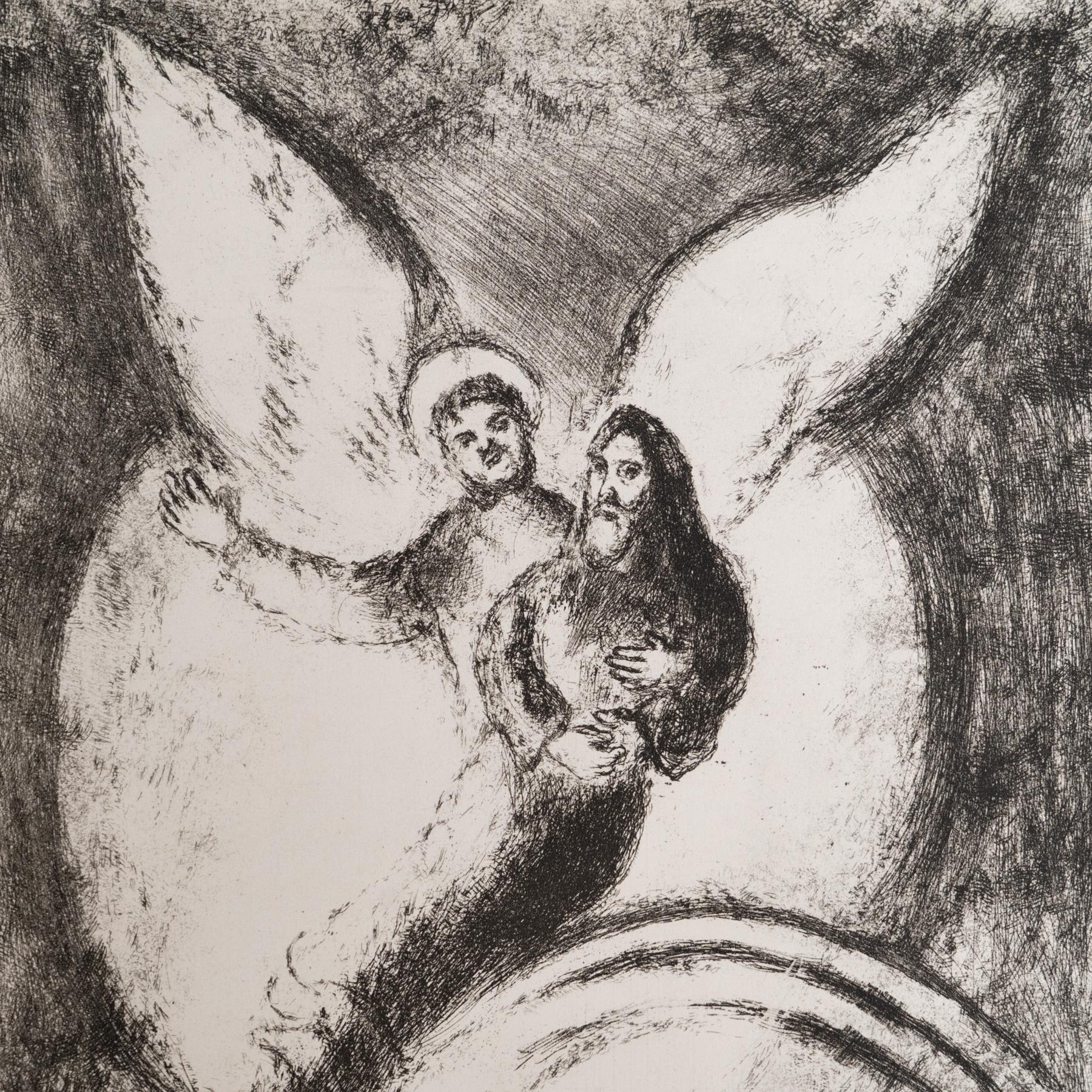 Heliograbado de Marc Chagall de su serie bíblica icónica, 1956 Francés en venta
