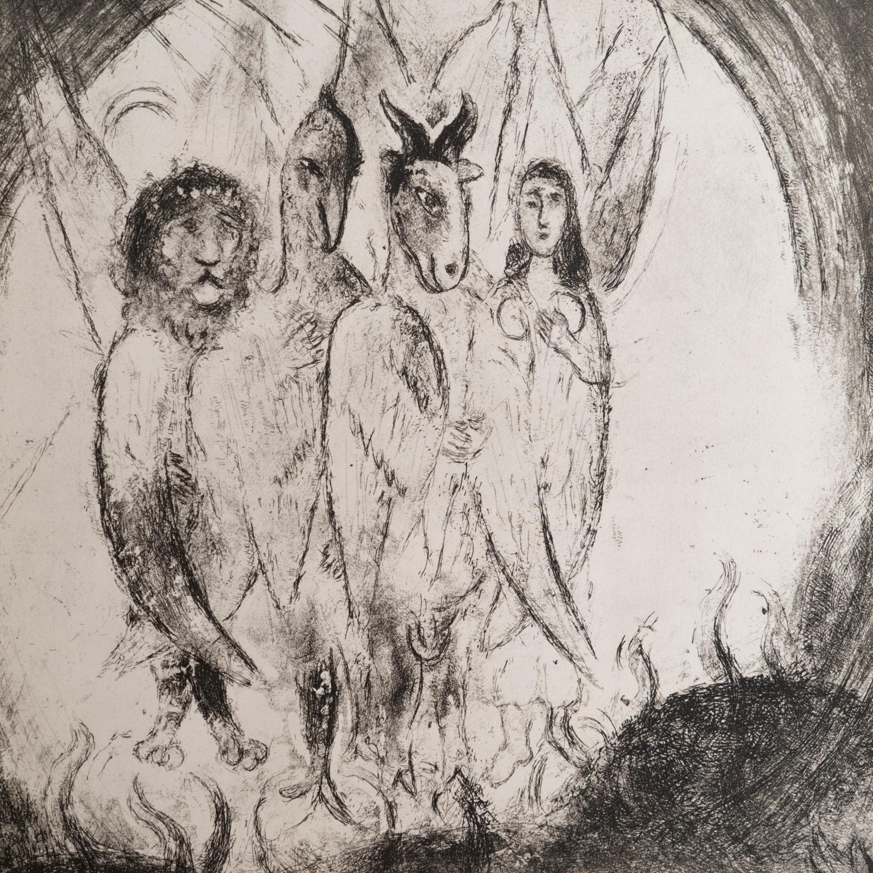 Heliograbado de Marc Chagall de su serie bíblica icónica, 1956 Francés en venta