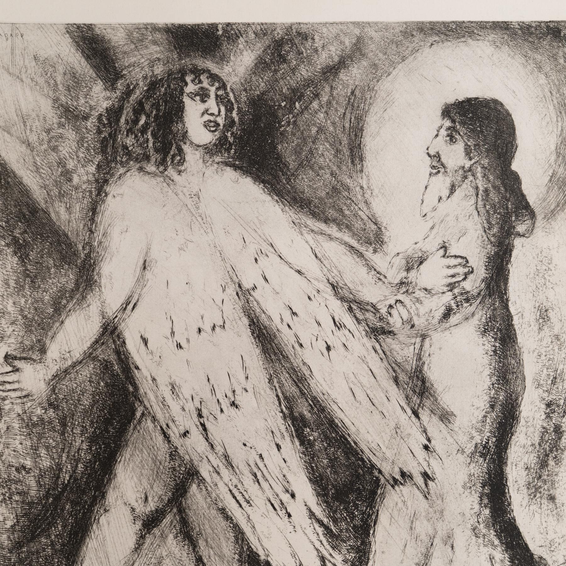Heliograbado de Marc Chagall de su serie bíblica icónica, 1956 Francés en venta