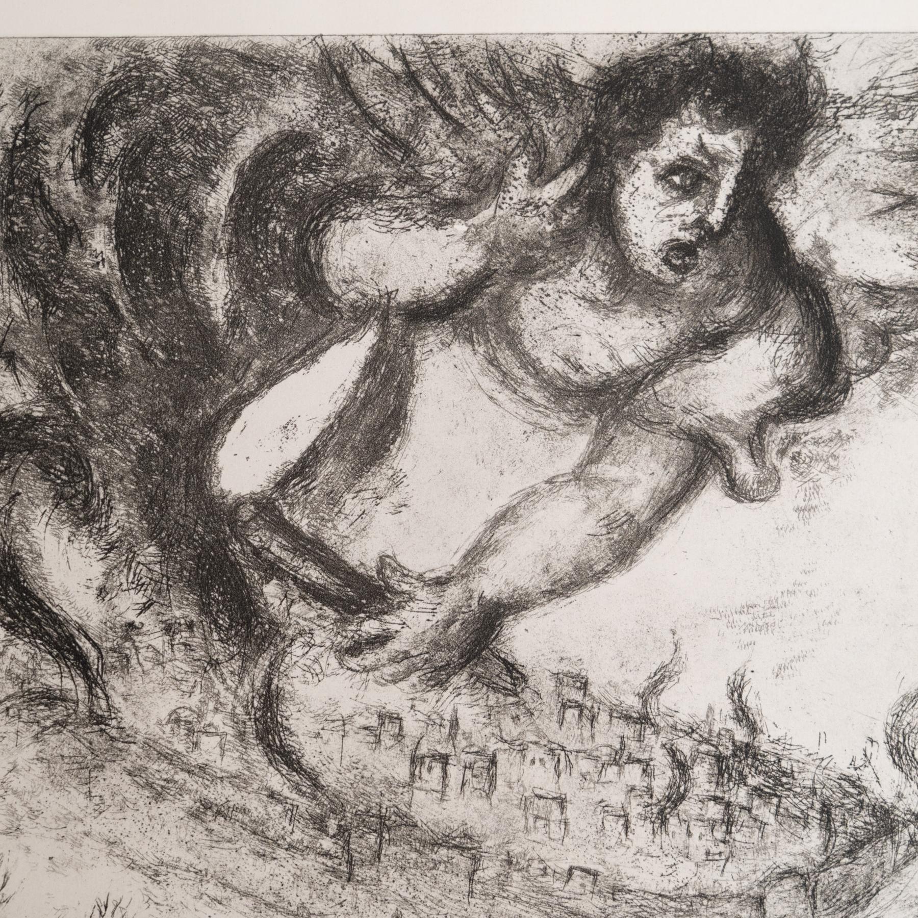 Heliograbado de Marc Chagall de su serie bíblica icónica, 1956 Francés en venta