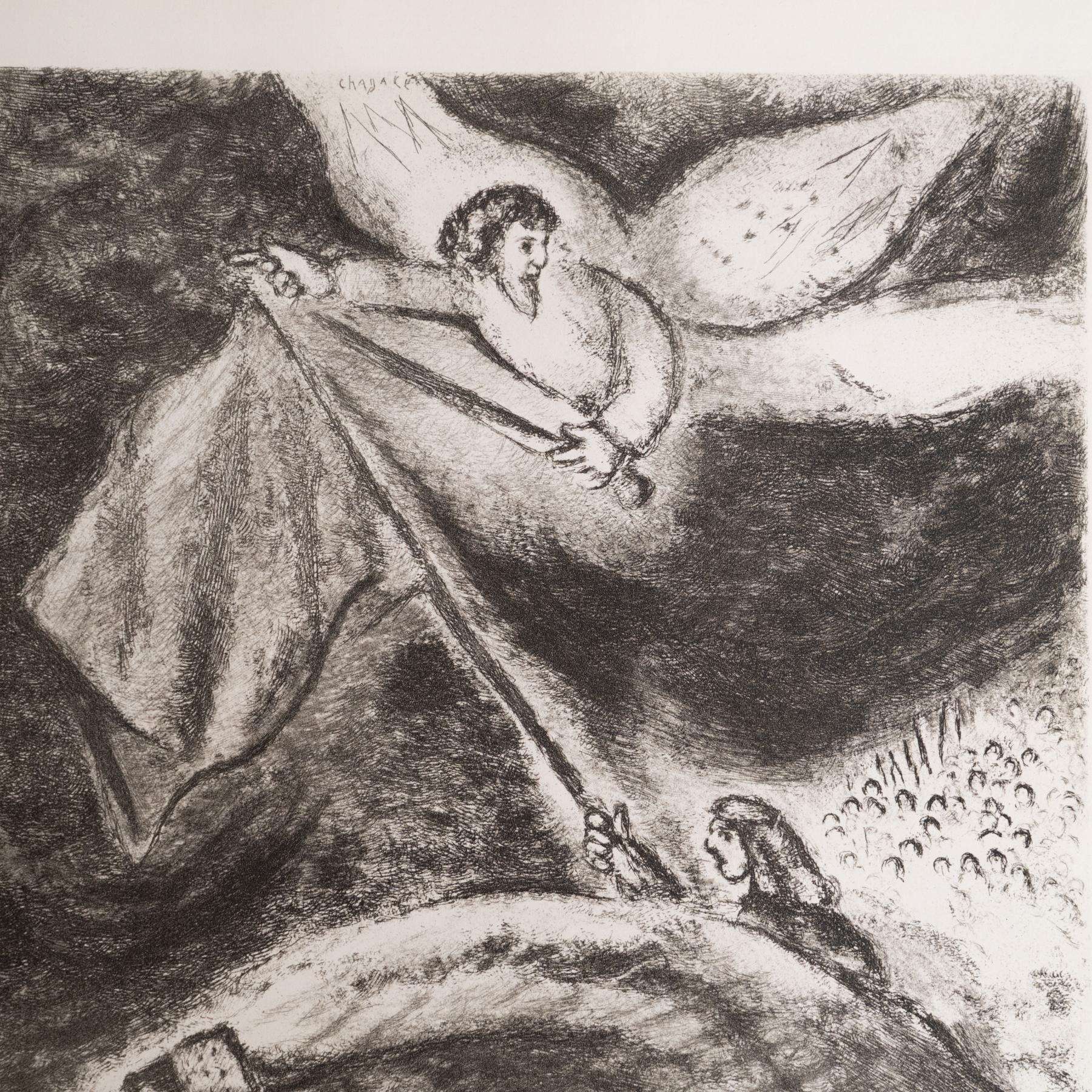 Heliograbado de Marc Chagall de su serie bíblica icónica, 1956 Francés en venta