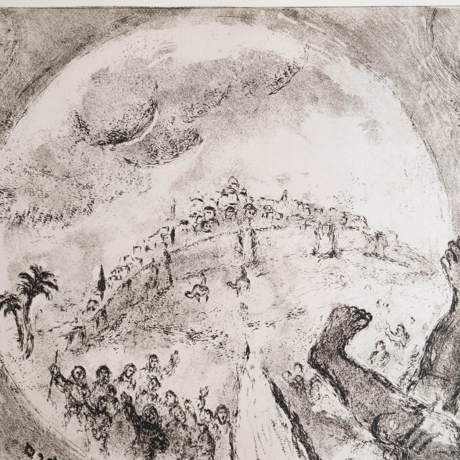 Heliograbado de Marc Chagall de su serie bíblica icónica, 1956 Francés en venta