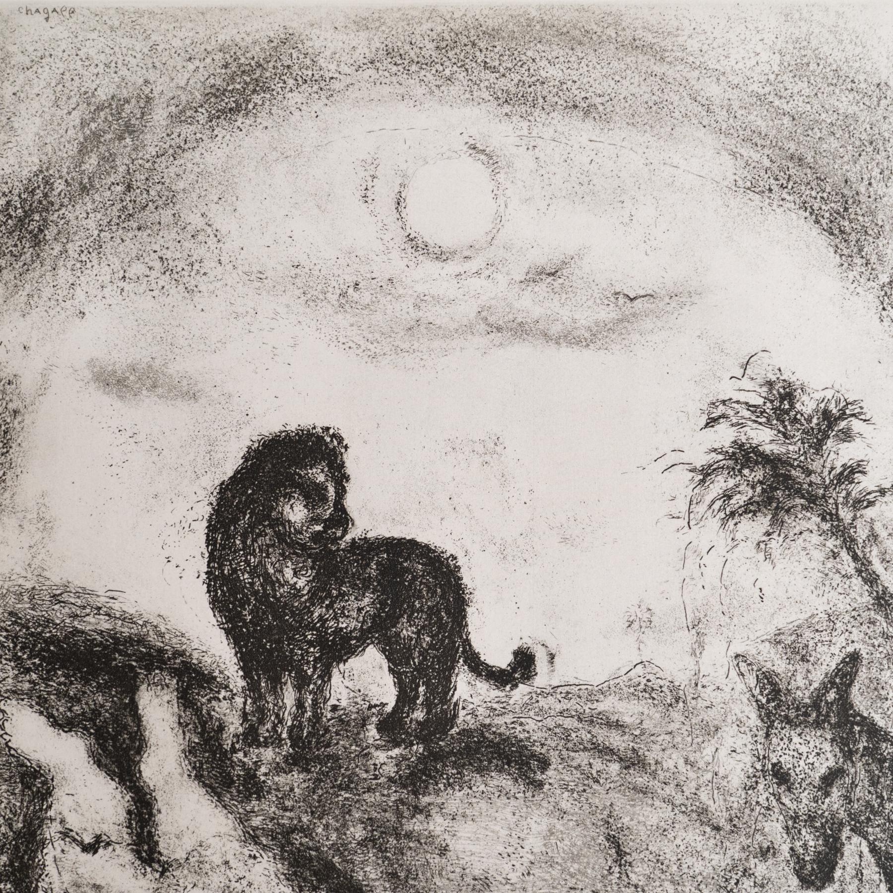 Heliograbado de Marc Chagall de su serie bíblica icónica, 1956 Francés en venta