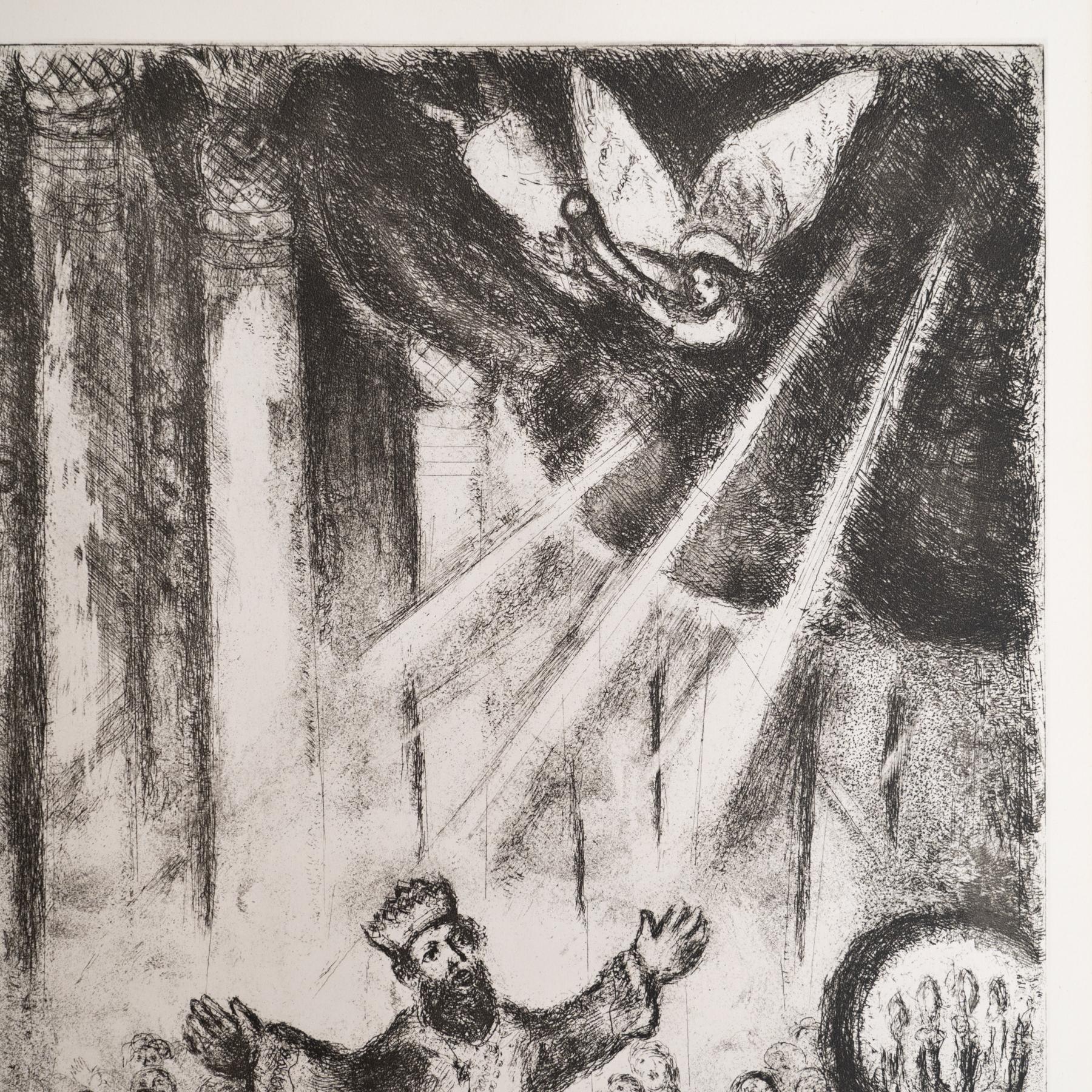 Heliograbado de Marc Chagall de su serie bíblica icónica, 1956 Francés en venta