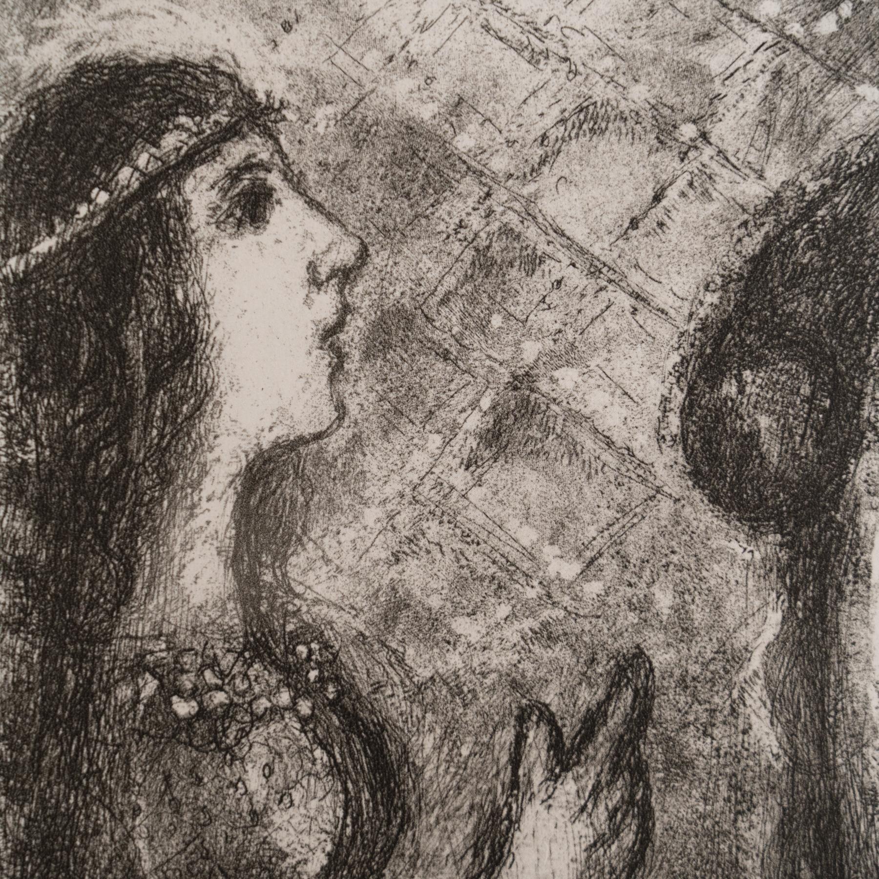 Heliograbado de Marc Chagall de su serie bíblica icónica, 1956 mediados del siglo XX en venta