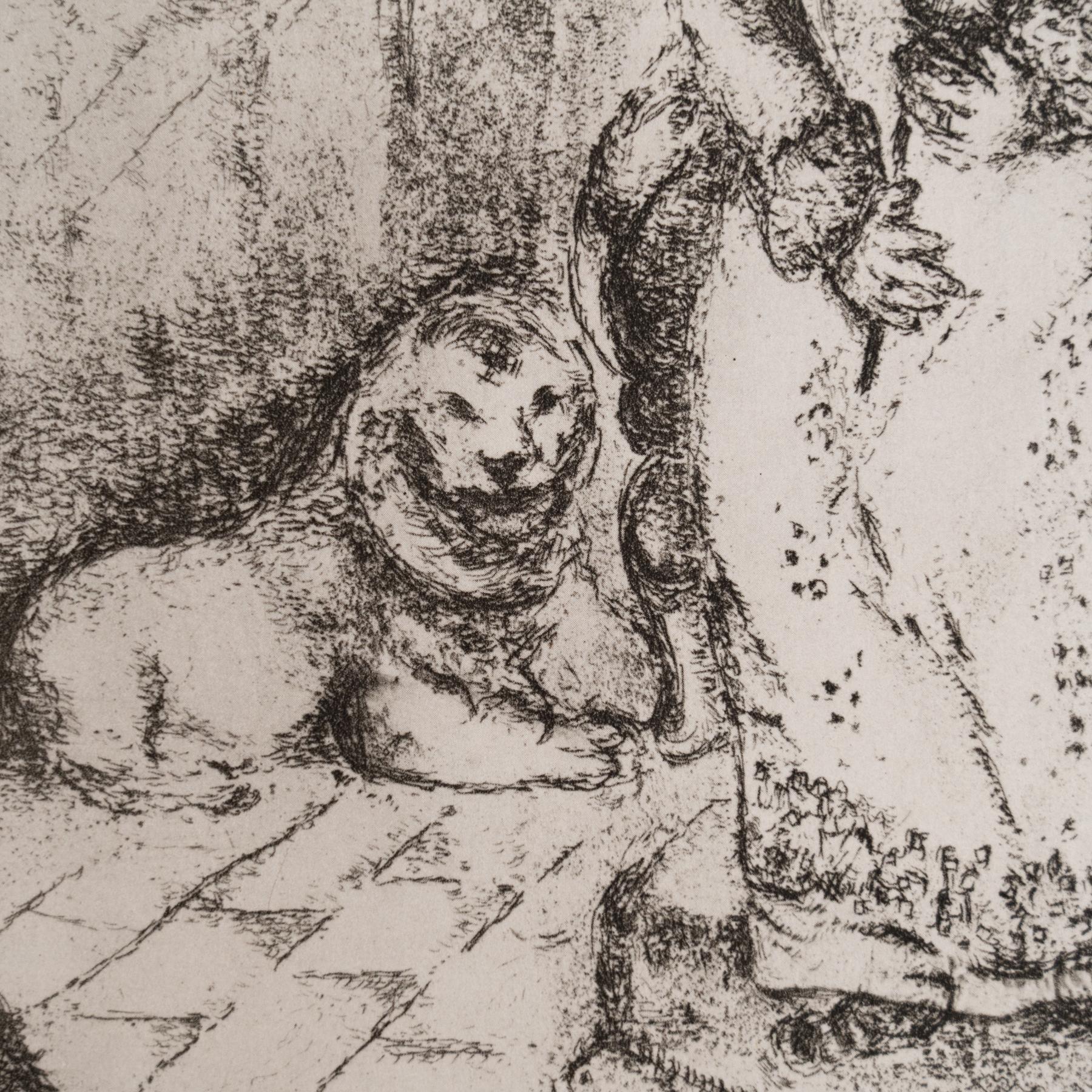 Heliograbado de Marc Chagall de su serie bíblica icónica, 1956 mediados del siglo XX en venta