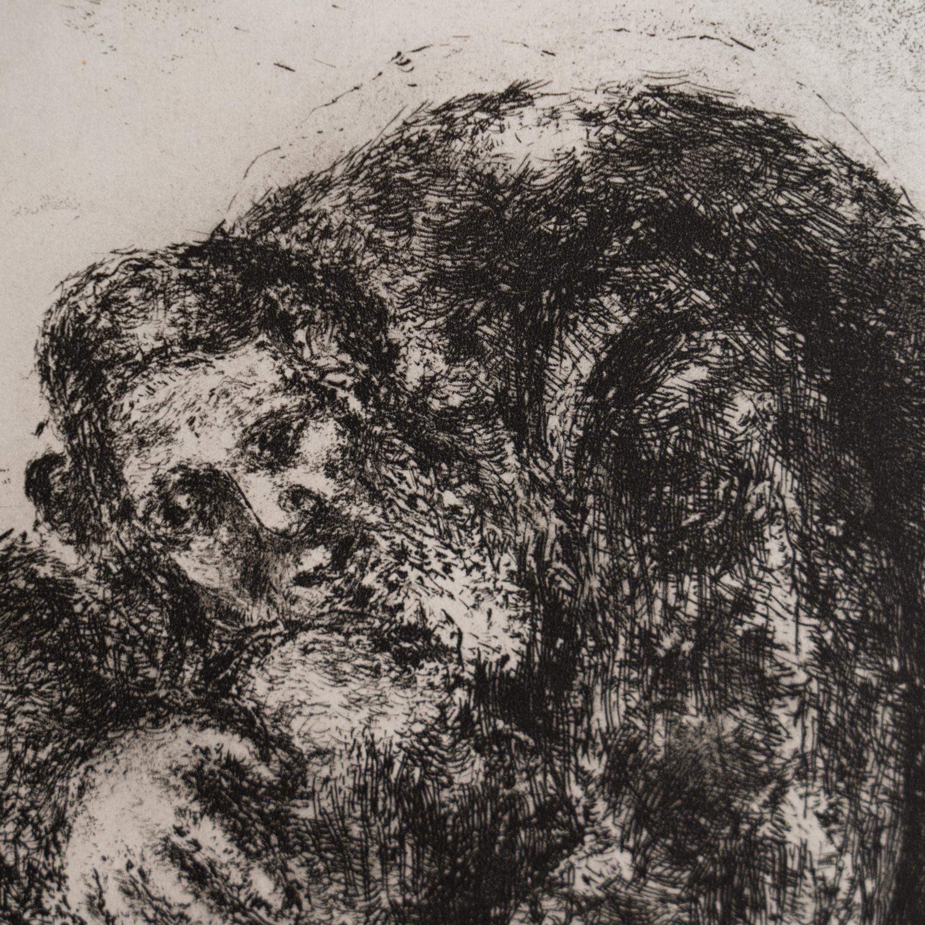 Heliograbado de Marc Chagall de su serie bíblica icónica, 1956 mediados del siglo XX en venta