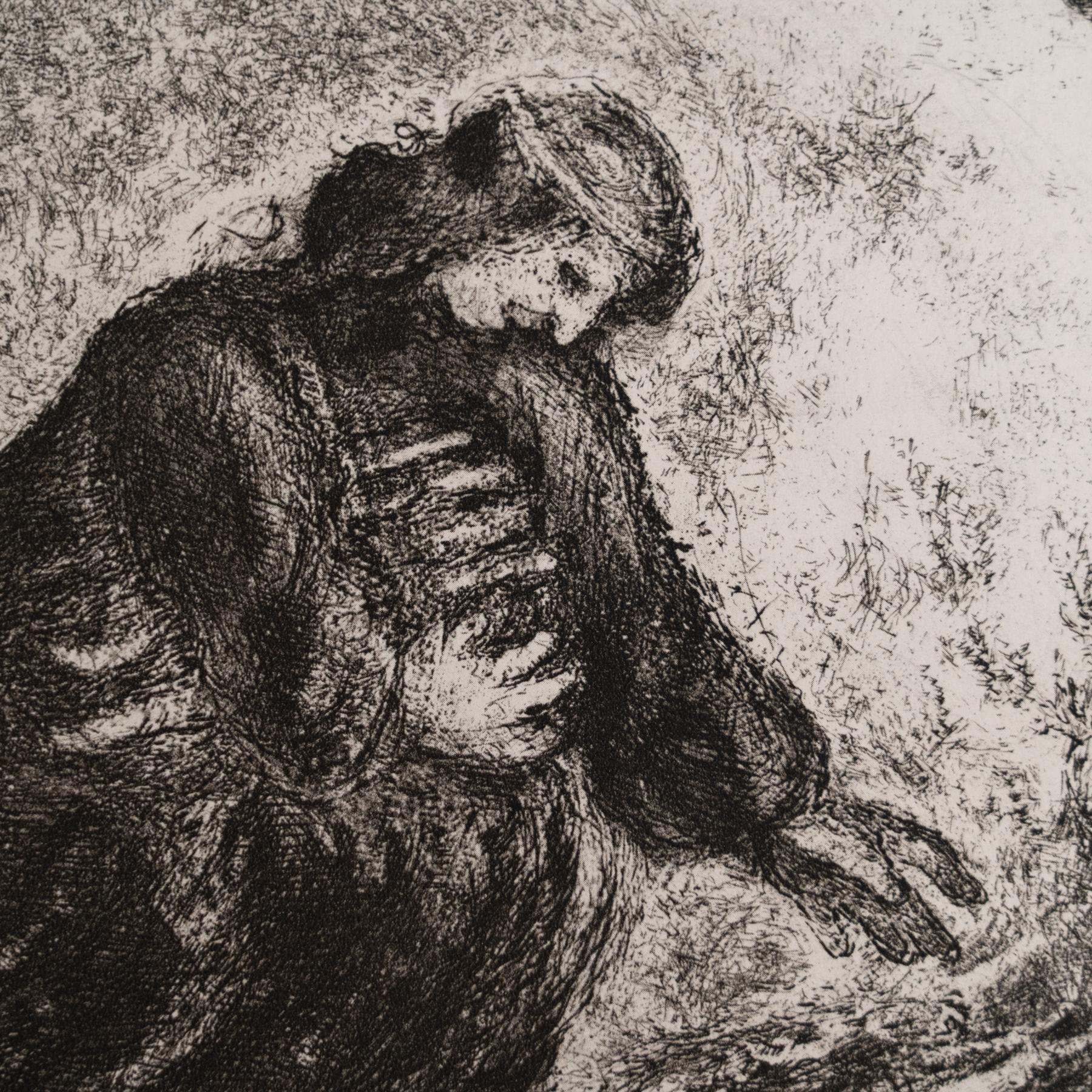 Heliograbado de Marc Chagall de su serie bíblica icónica, 1956 mediados del siglo XX en venta