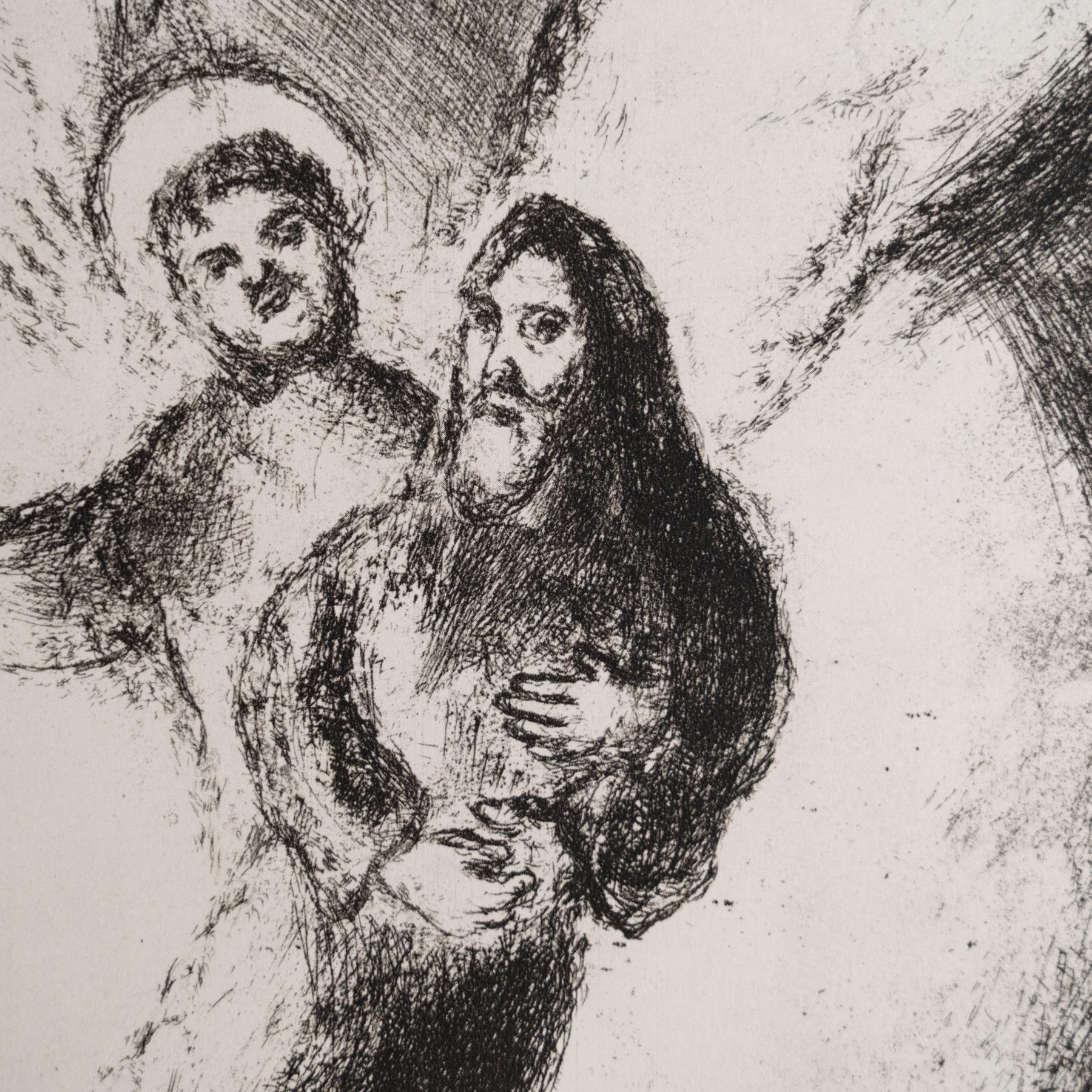 Heliograbado de Marc Chagall de su serie bíblica icónica, 1956 mediados del siglo XX en venta