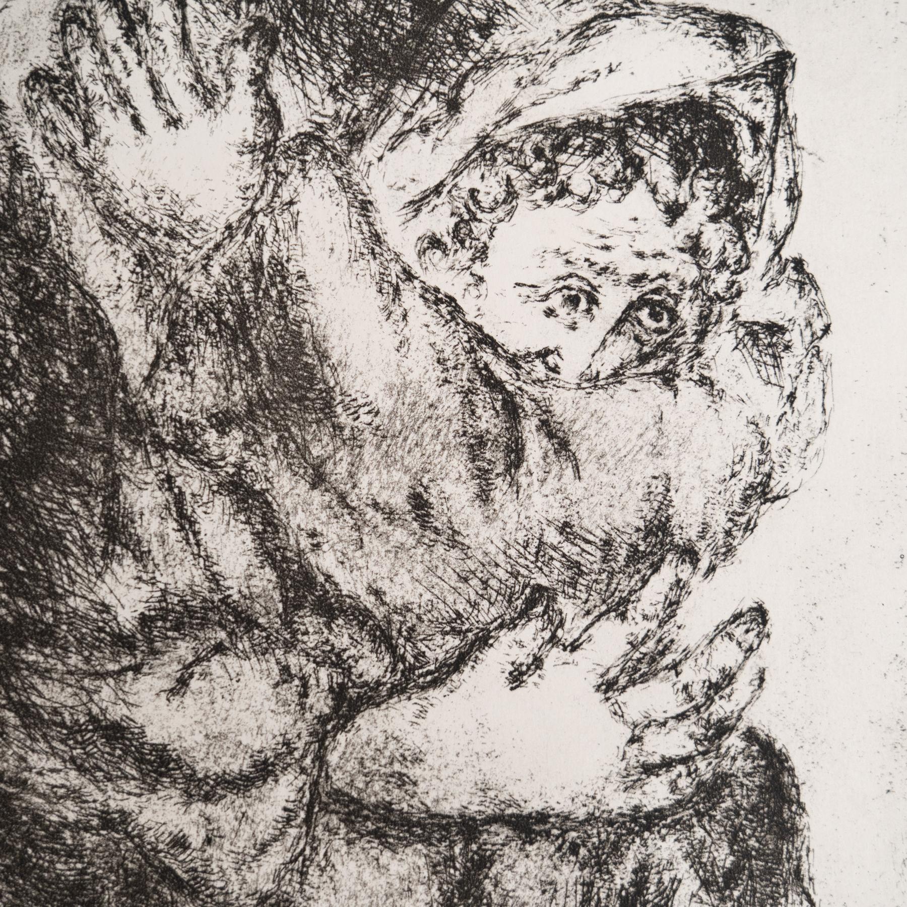Heliograbado de Marc Chagall de su serie bíblica icónica, 1956 mediados del siglo XX en venta