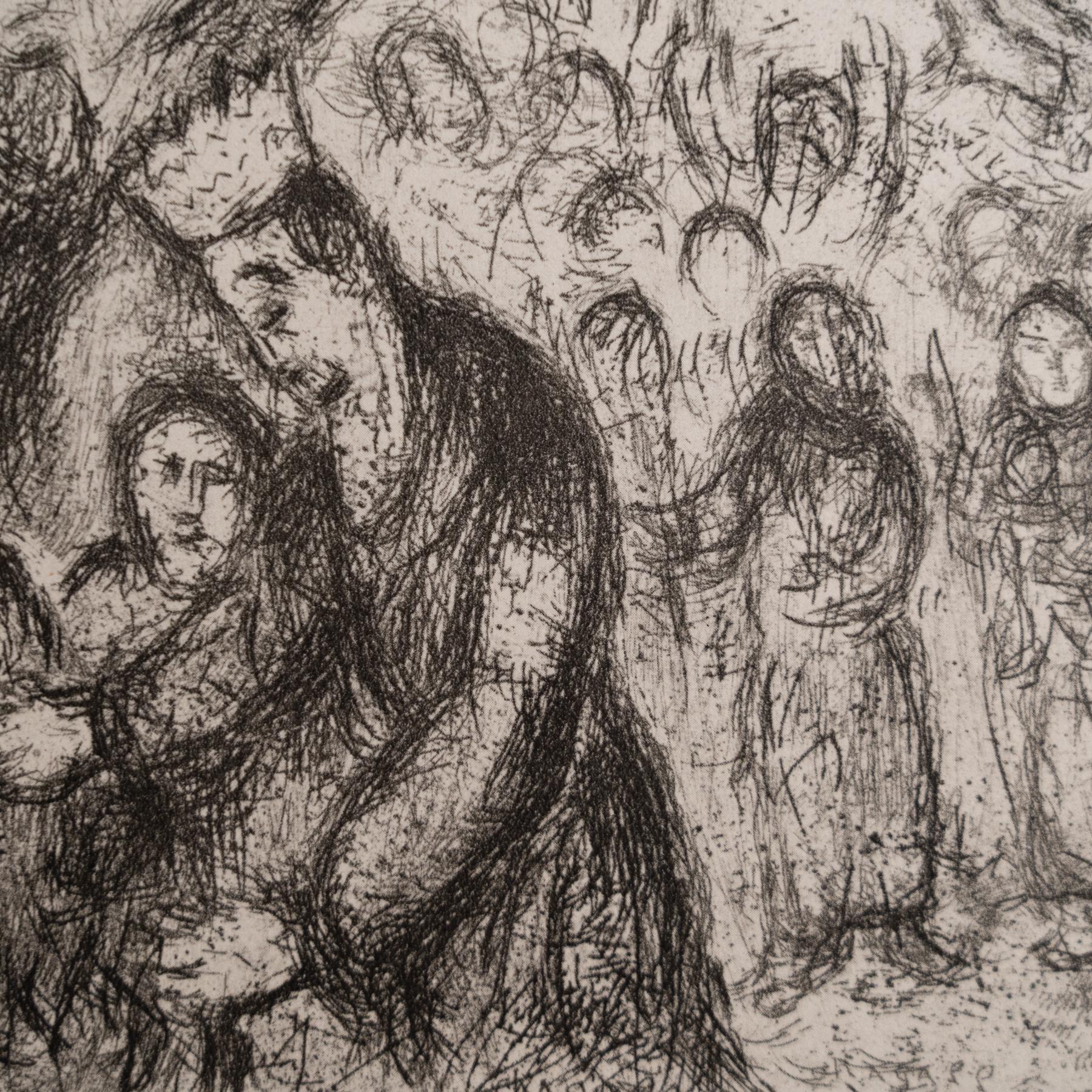 Heliograbado de Marc Chagall de su serie bíblica icónica, 1956 mediados del siglo XX en venta