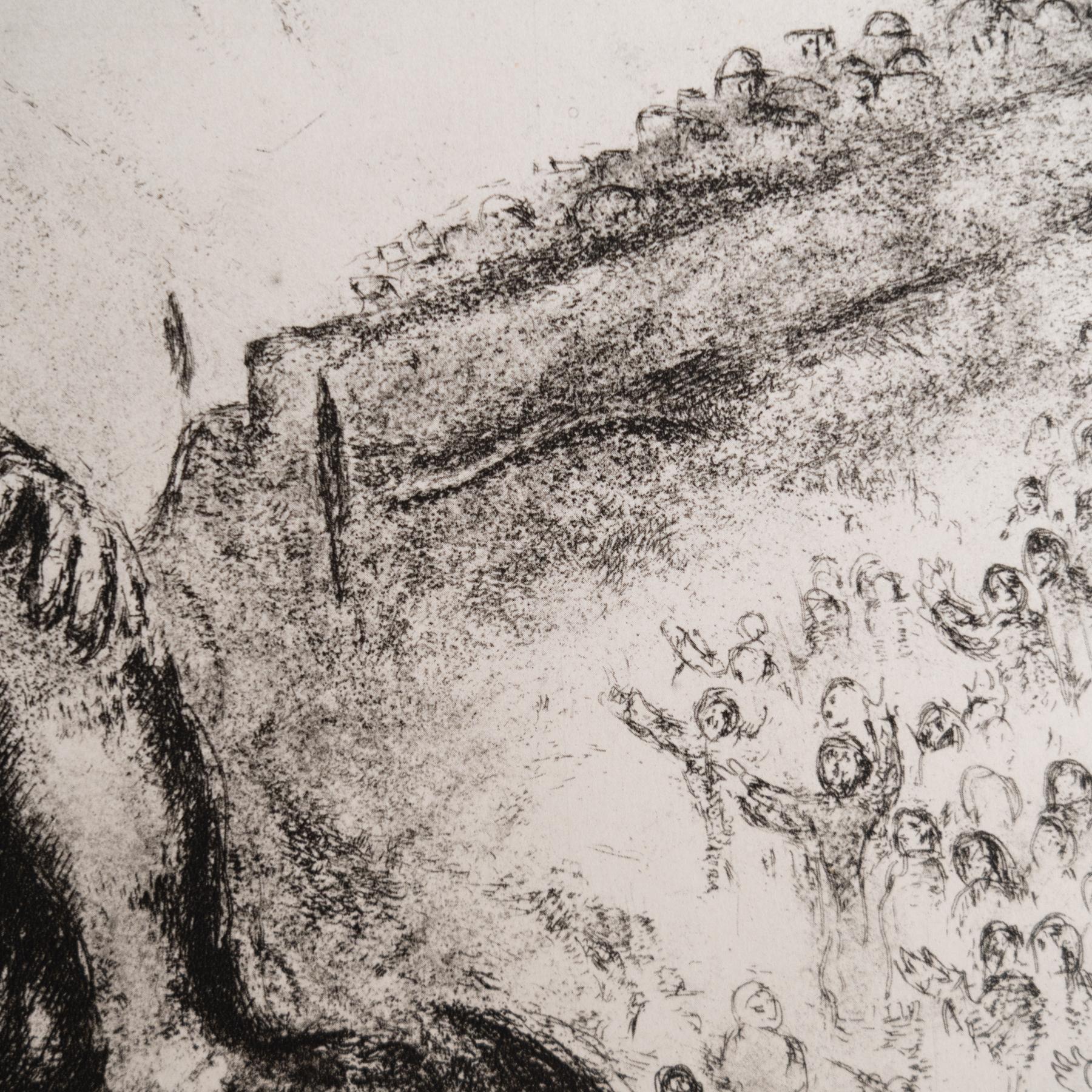 Heliograbado de Marc Chagall de su serie bíblica icónica, 1956 mediados del siglo XX en venta