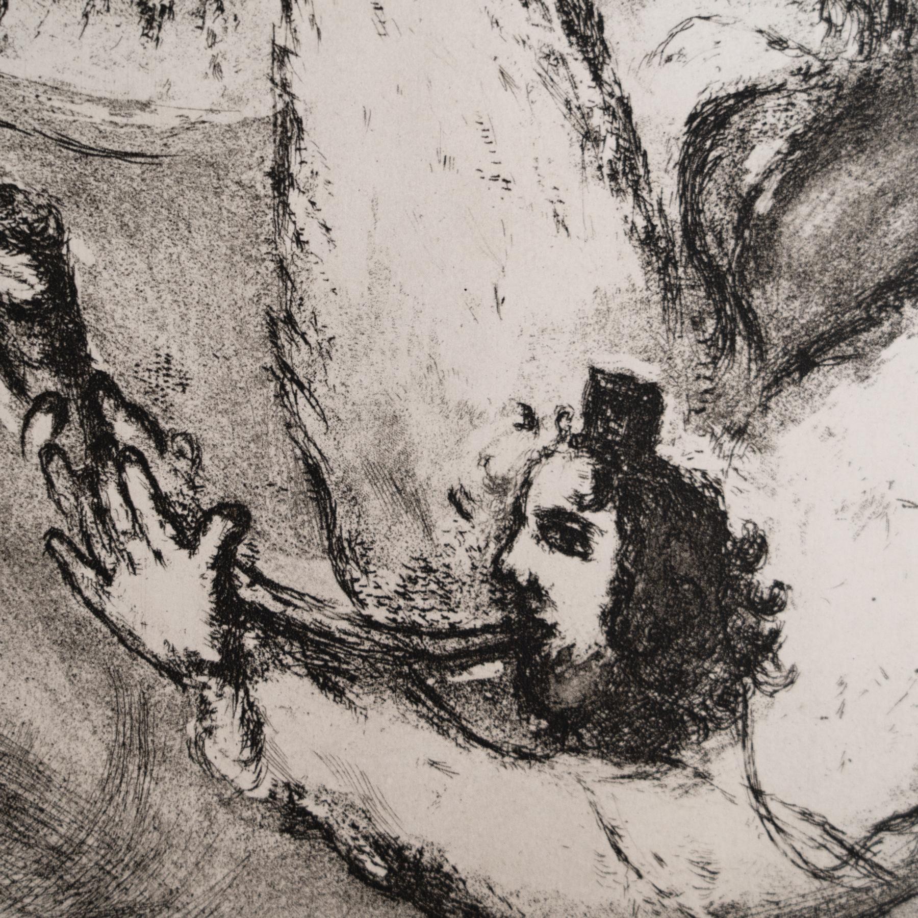 Heliograbado de Marc Chagall de su serie bíblica icónica, 1956 mediados del siglo XX en venta