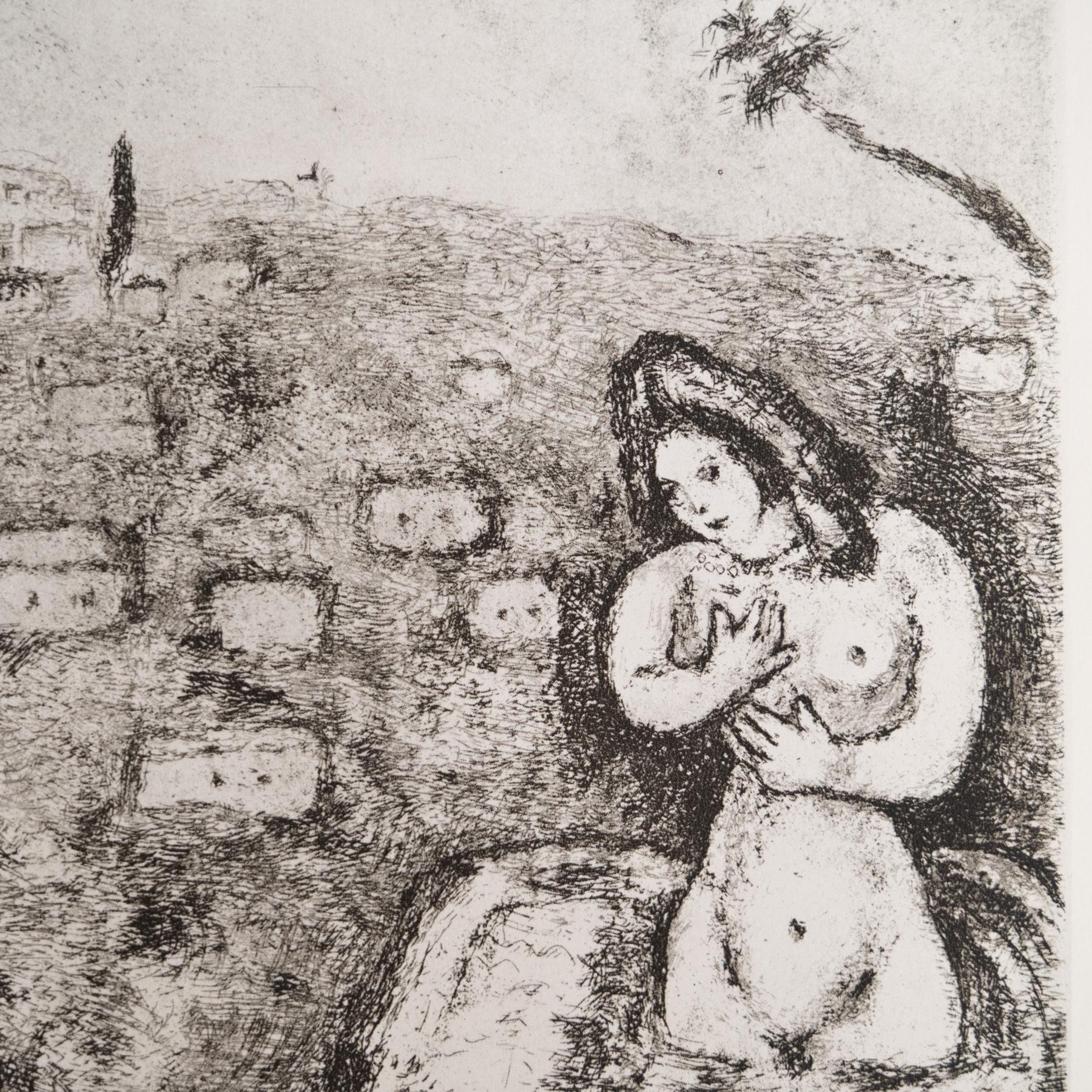 Heliograbado de Marc Chagall de su serie bíblica icónica, 1956 mediados del siglo XX en venta
