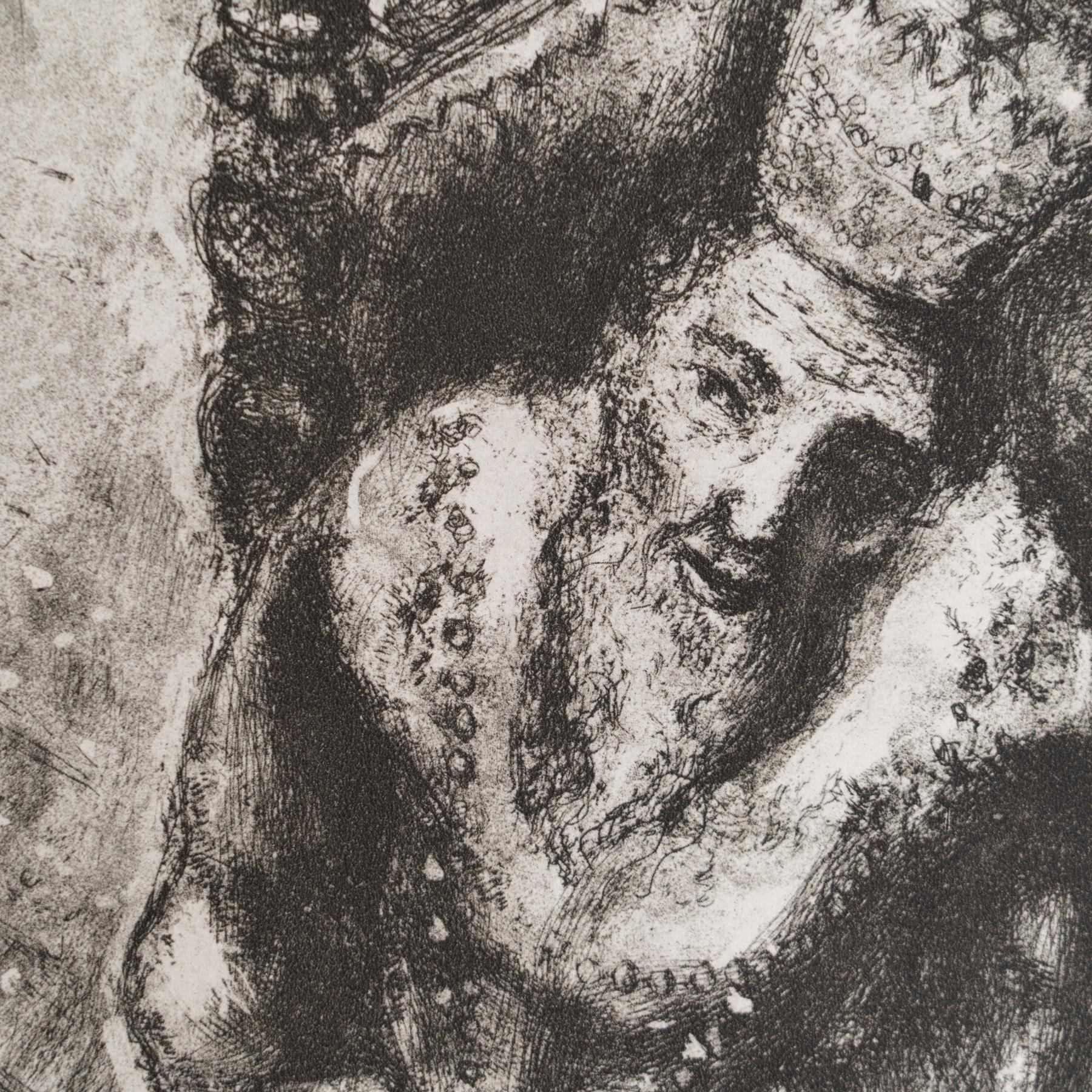 Heliograbado de Marc Chagall de su serie bíblica icónica, 1956 Papel en venta