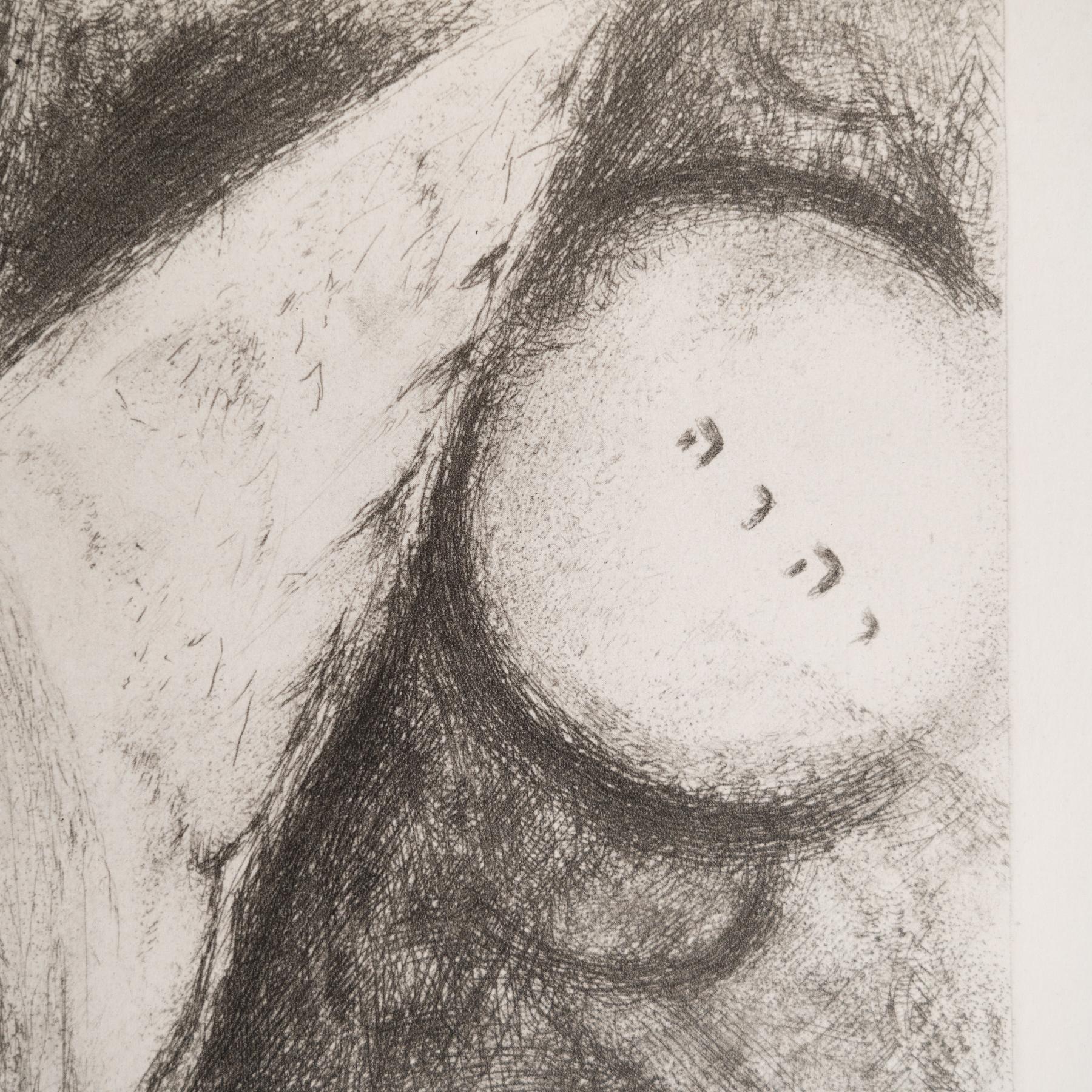 Heliograbado de Marc Chagall de su serie bíblica icónica, 1956 Papel en venta