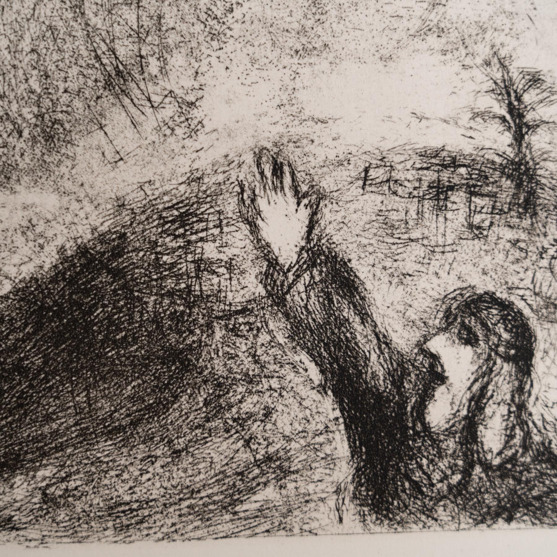 Heliograbado de Marc Chagall de su serie bíblica icónica, 1956 Papel en venta