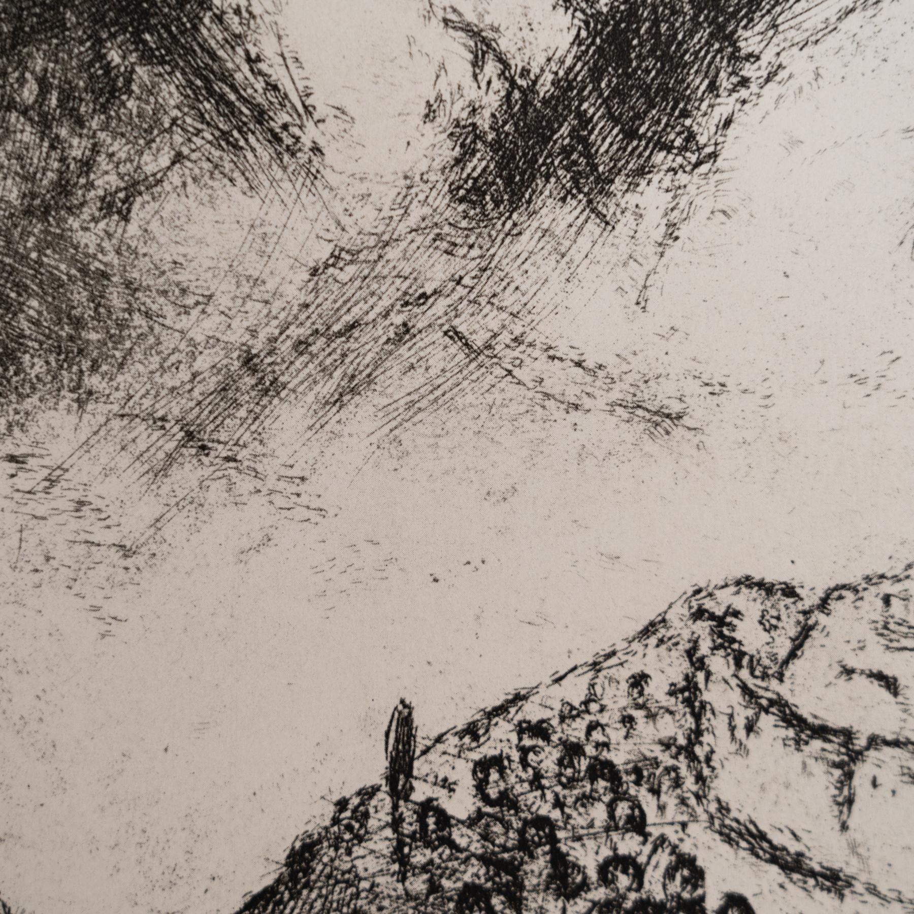 Heliograbado de Marc Chagall de su serie bíblica icónica, 1956 Papel en venta