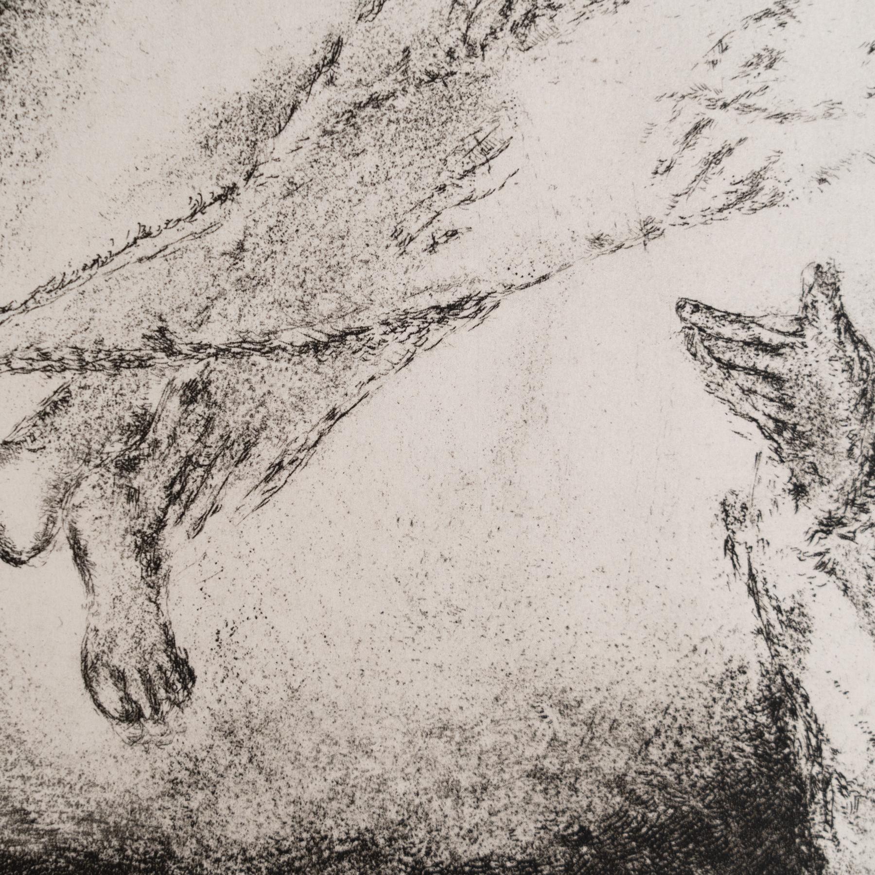 Heliograbado de Marc Chagall de su serie bíblica icónica, 1956 Papel en venta