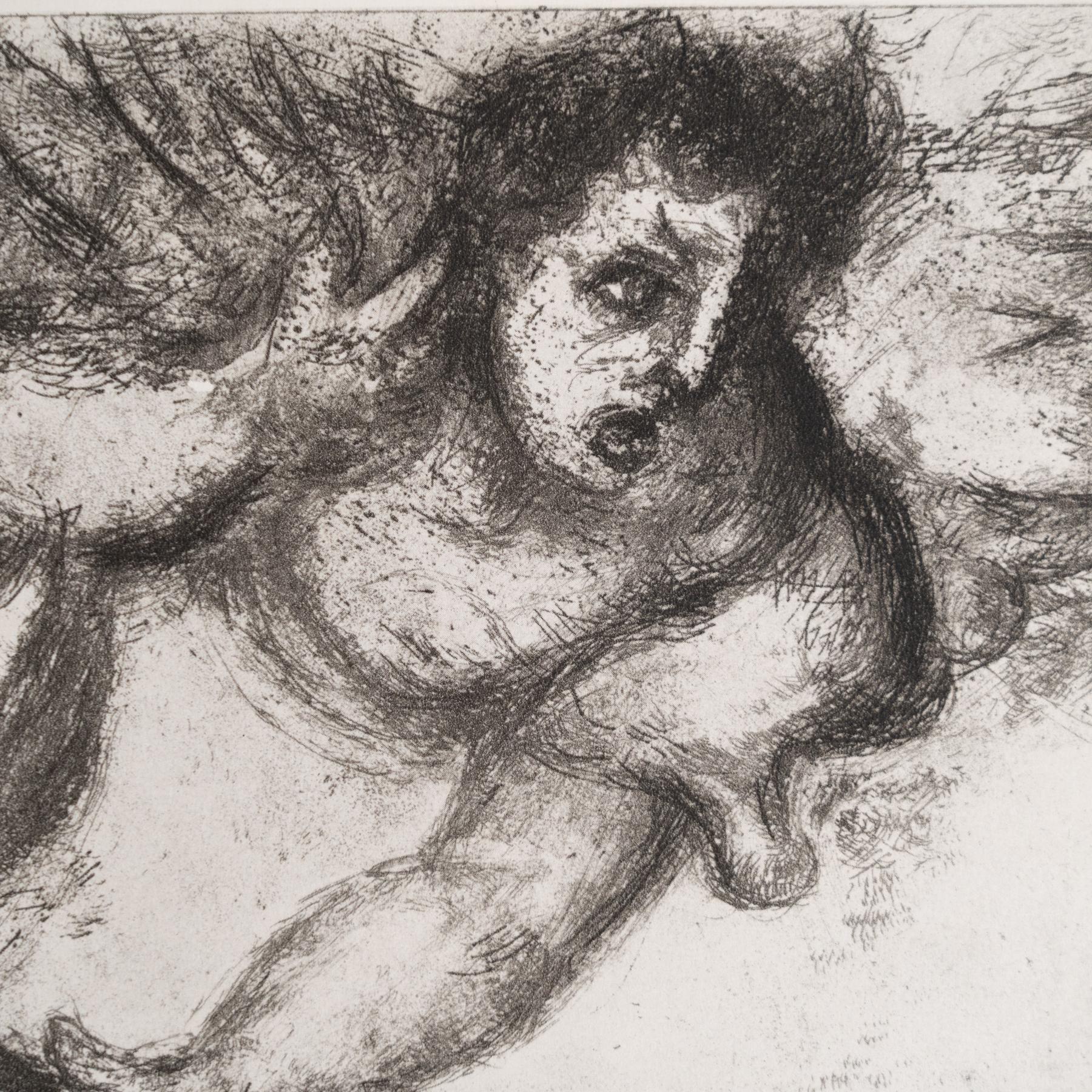 Heliograbado de Marc Chagall de su serie bíblica icónica, 1956 Papel en venta