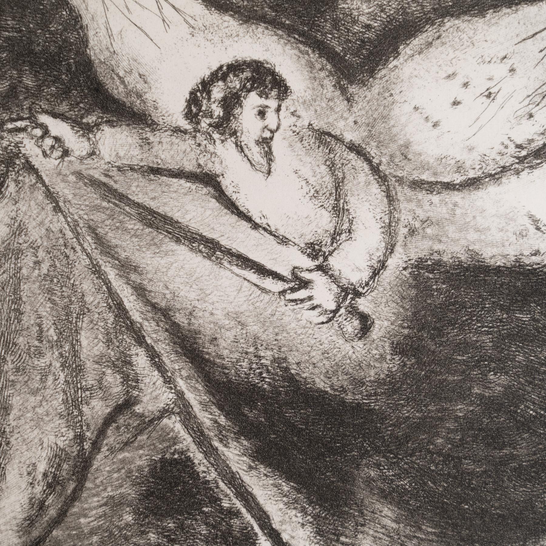 Heliograbado de Marc Chagall de su serie bíblica icónica, 1956 Papel en venta