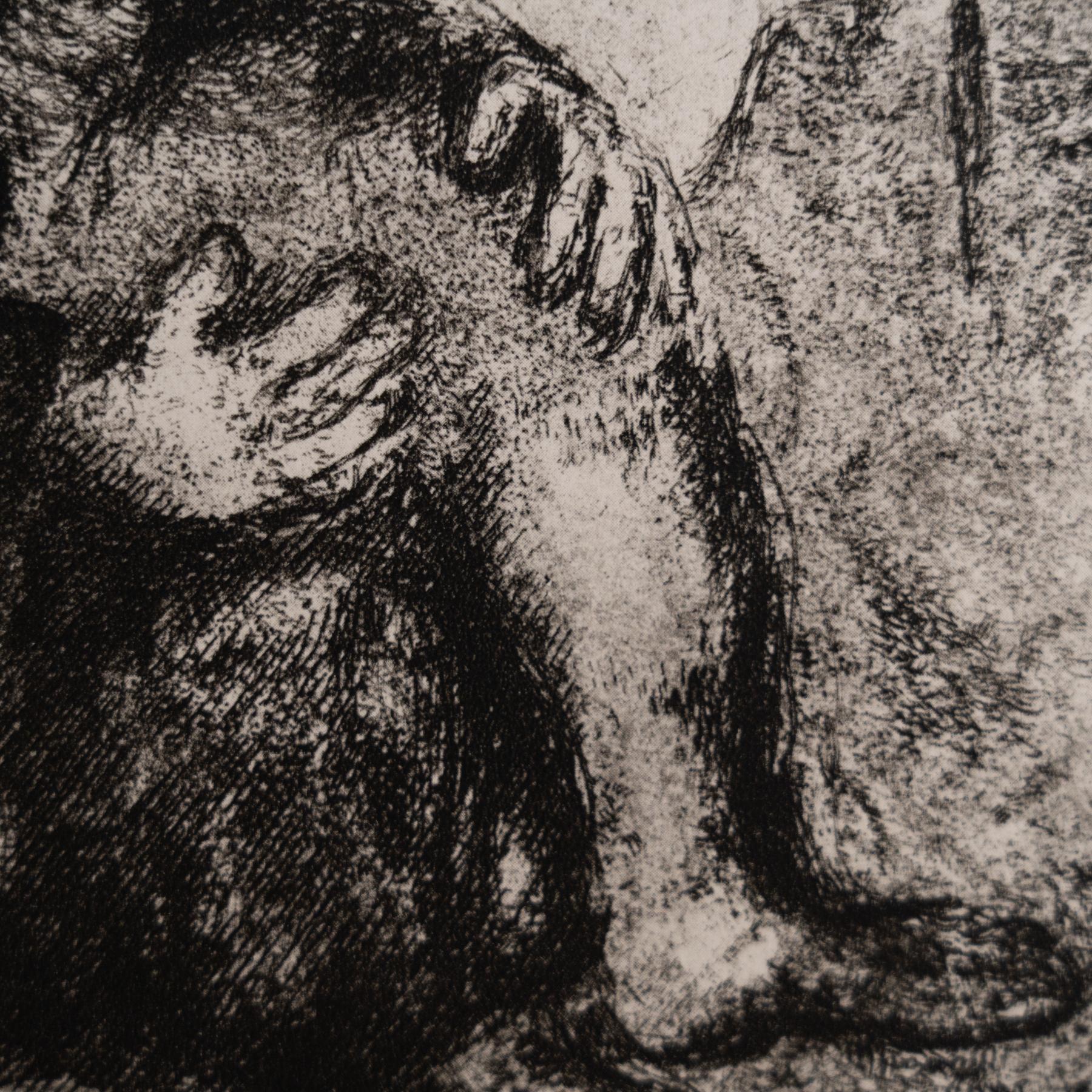 Heliograbado de Marc Chagall de su serie bíblica icónica, 1956 Papel en venta