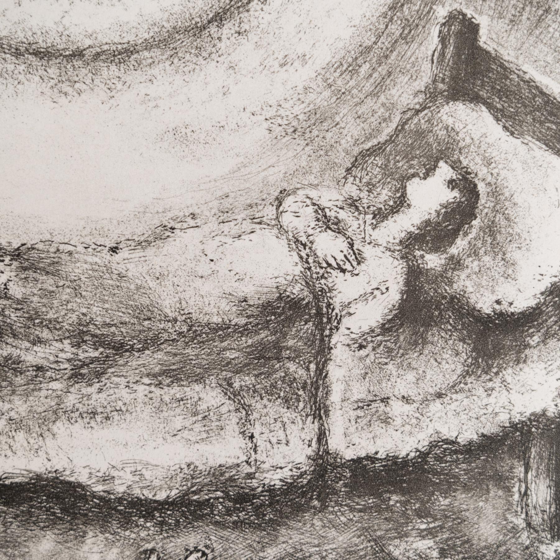 Heliograbado de Marc Chagall de su serie bíblica icónica, 1956 Papel en venta
