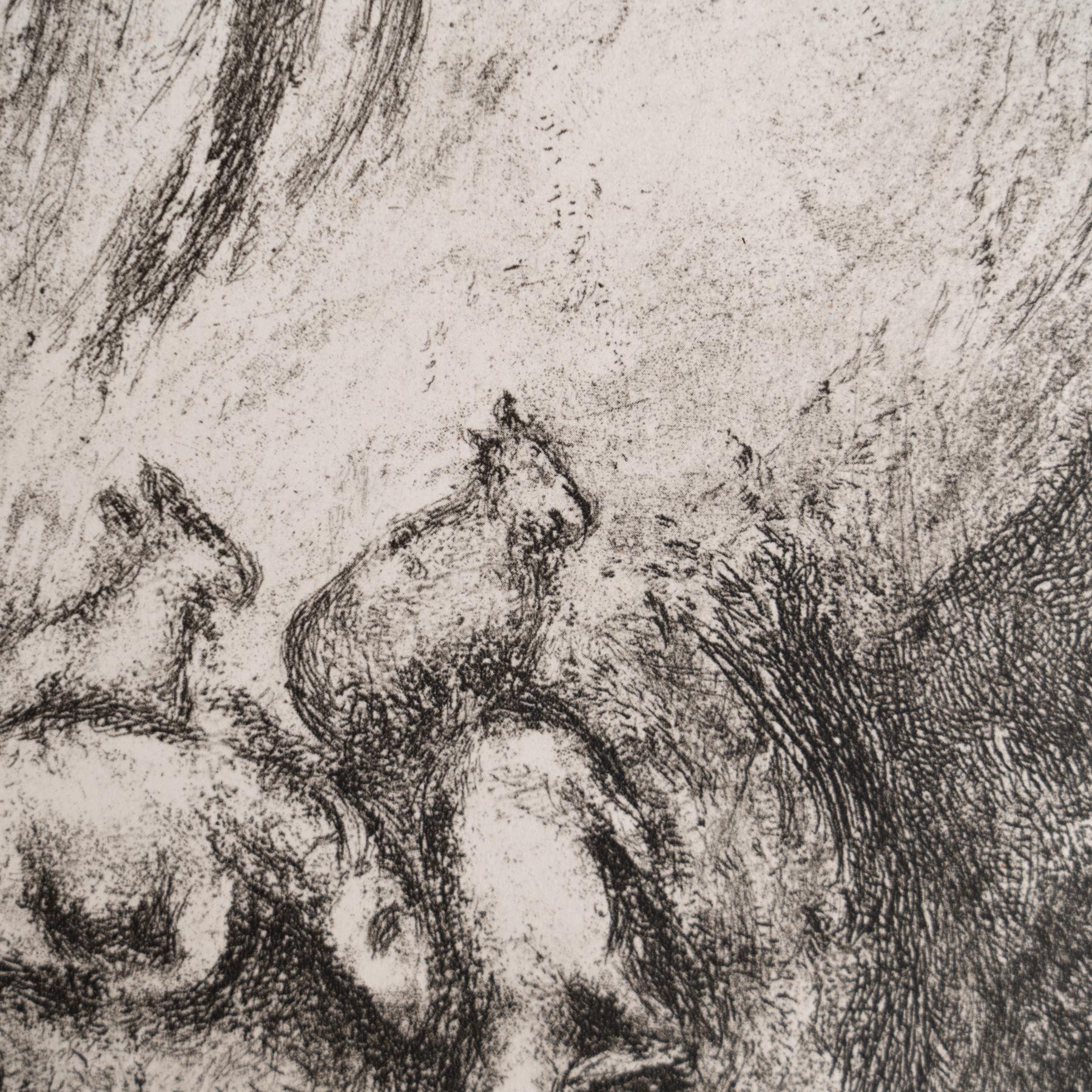 Heliograbado de Marc Chagall de su serie bíblica icónica, 1956 Papel en venta