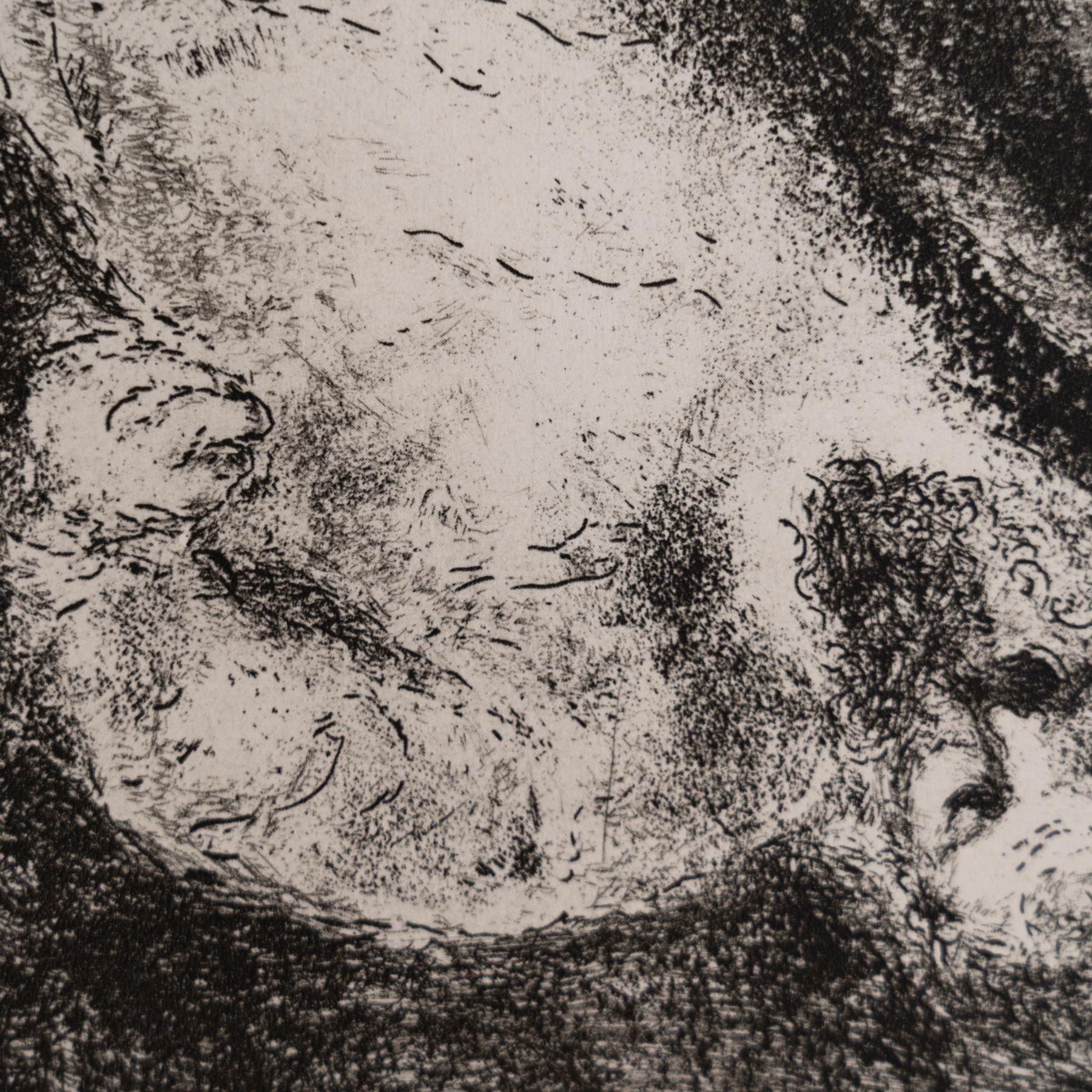 Heliograbado de Marc Chagall de su serie bíblica icónica, 1956 Papel en venta