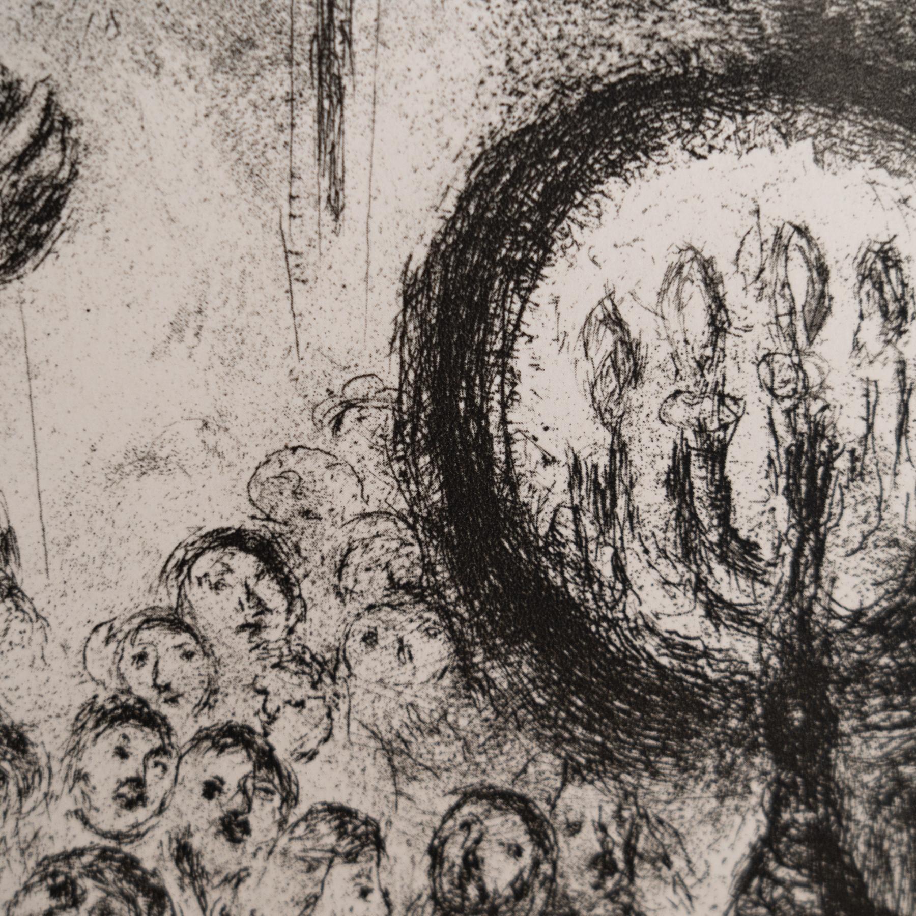 Heliograbado de Marc Chagall de su serie bíblica icónica, 1956 Papel en venta