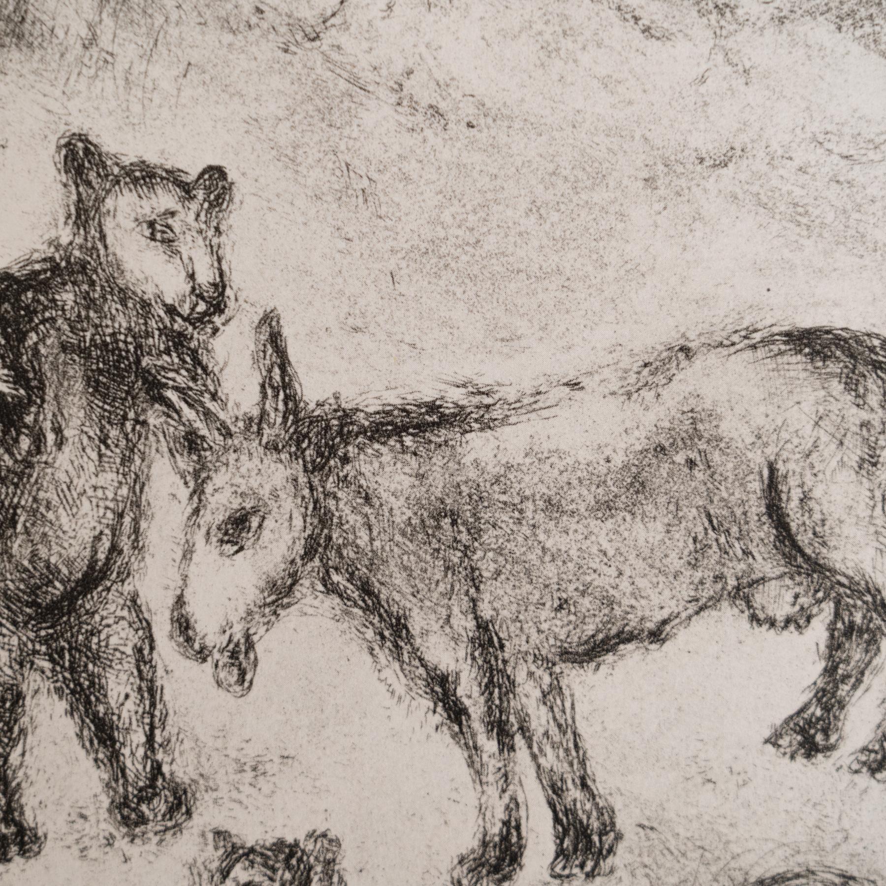 Heliograbado de Marc Chagall de su serie bíblica icónica, 1956 en venta 1