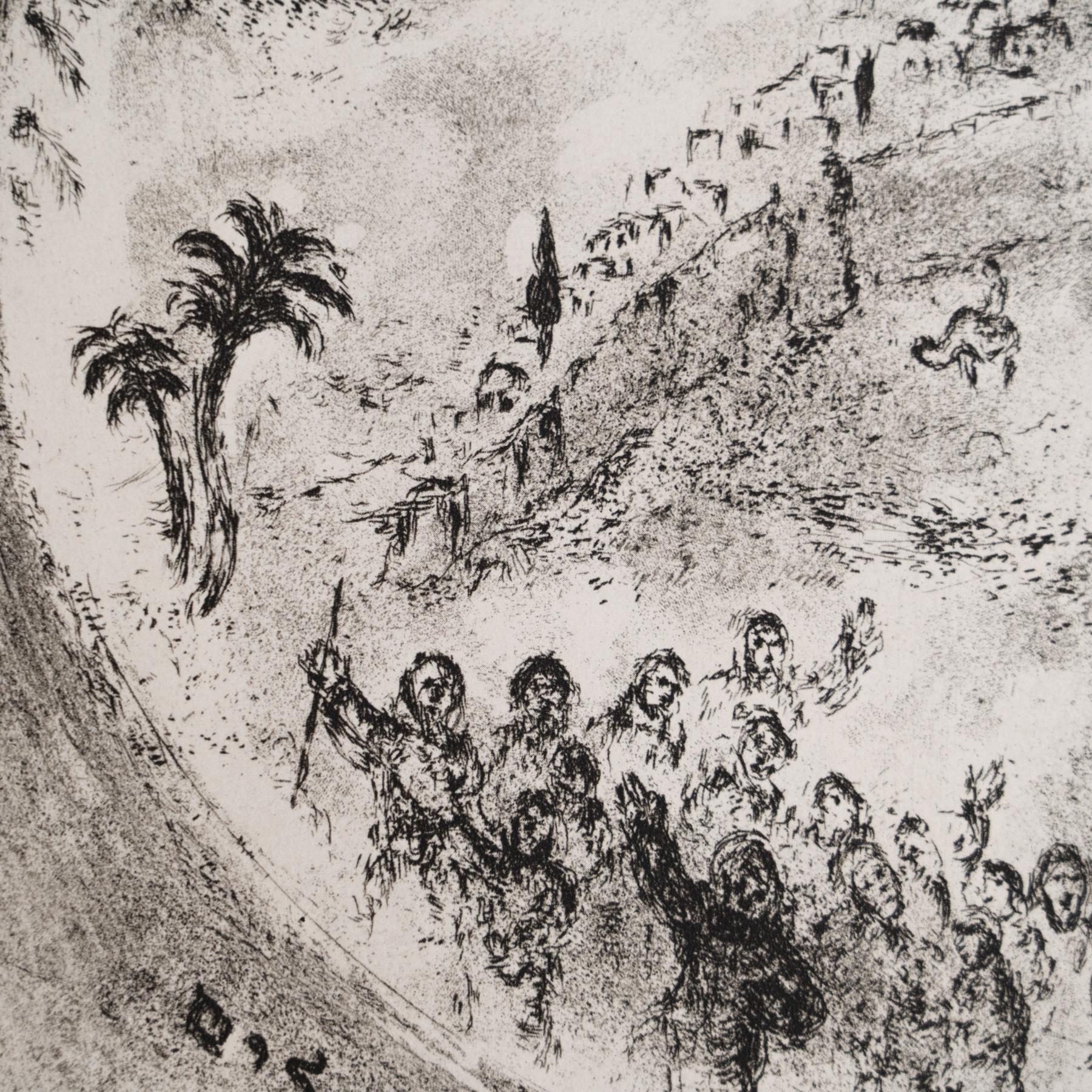 Heliograbado de Marc Chagall de su serie bíblica icónica, 1956 en venta 1
