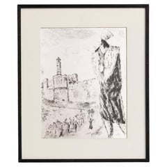 Heliogravurdruck von Marc Chagall aus seiner ikonischen biblischen Serie, 1956