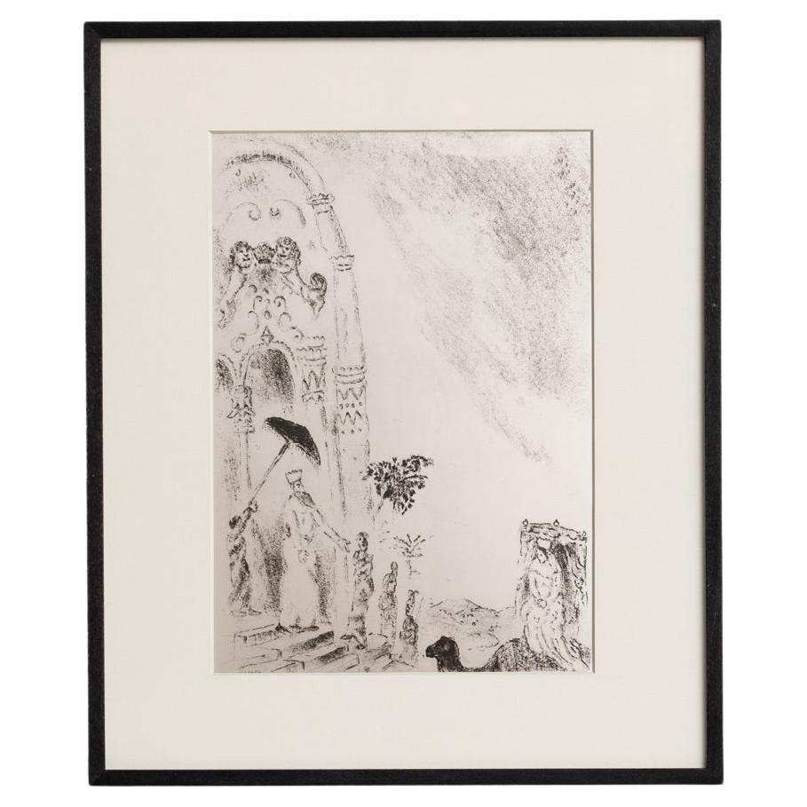 Heliograbado de Marc Chagall de su serie bíblica icónica, 1956