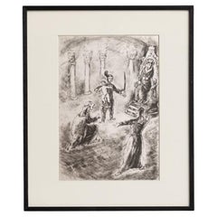Heliogravurdruck von Marc Chagall aus seiner ikonischen biblischen Serie, 1956