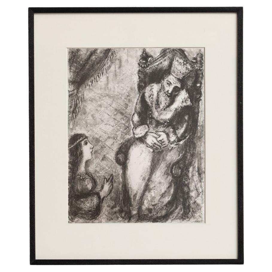 Heliograbado de Marc Chagall de su serie bíblica icónica, 1956 en venta