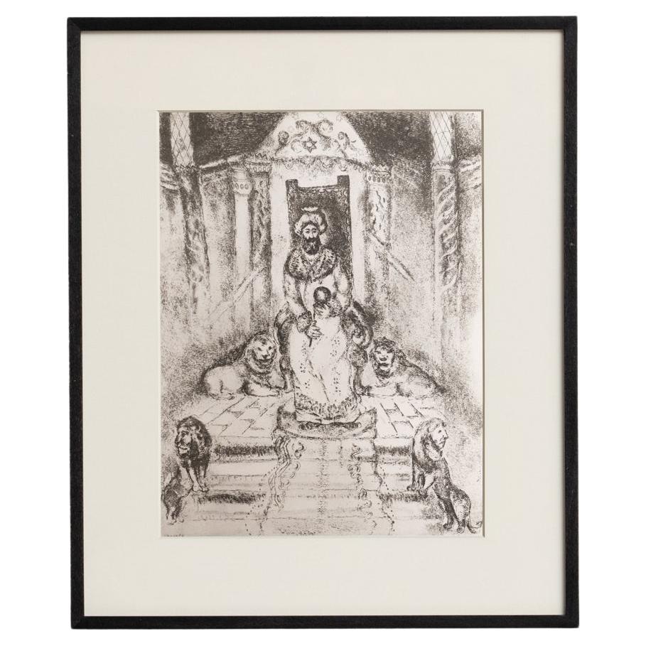 Heliograbado de Marc Chagall de su serie bíblica icónica, 1956 en venta