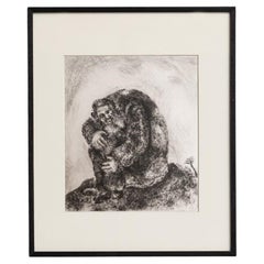 Heliogravurdruck von Marc Chagall aus seiner ikonischen biblischen Serie, 1956