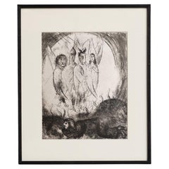 Heliogravurdruck von Marc Chagall aus seiner ikonischen biblischen Serie, 1956