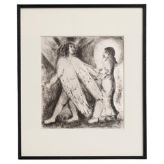 Heliogravurdruck von Marc Chagall aus seiner ikonischen biblischen Serie, 1956