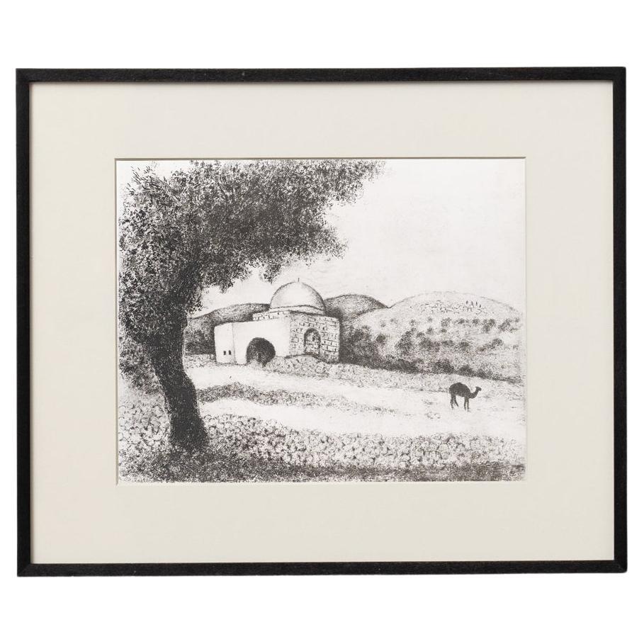Heliograbado de Marc Chagall de su serie bíblica icónica, 1956