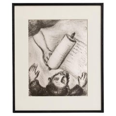 Heliogravurdruck von Marc Chagall aus seiner ikonischen biblischen Serie, 1956