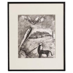 Heliogravurdruck von Marc Chagall aus seiner ikonischen biblischen Serie, 1956