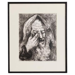 Heliogravurdruck von Marc Chagall aus seiner ikonischen biblischen Serie, 1956