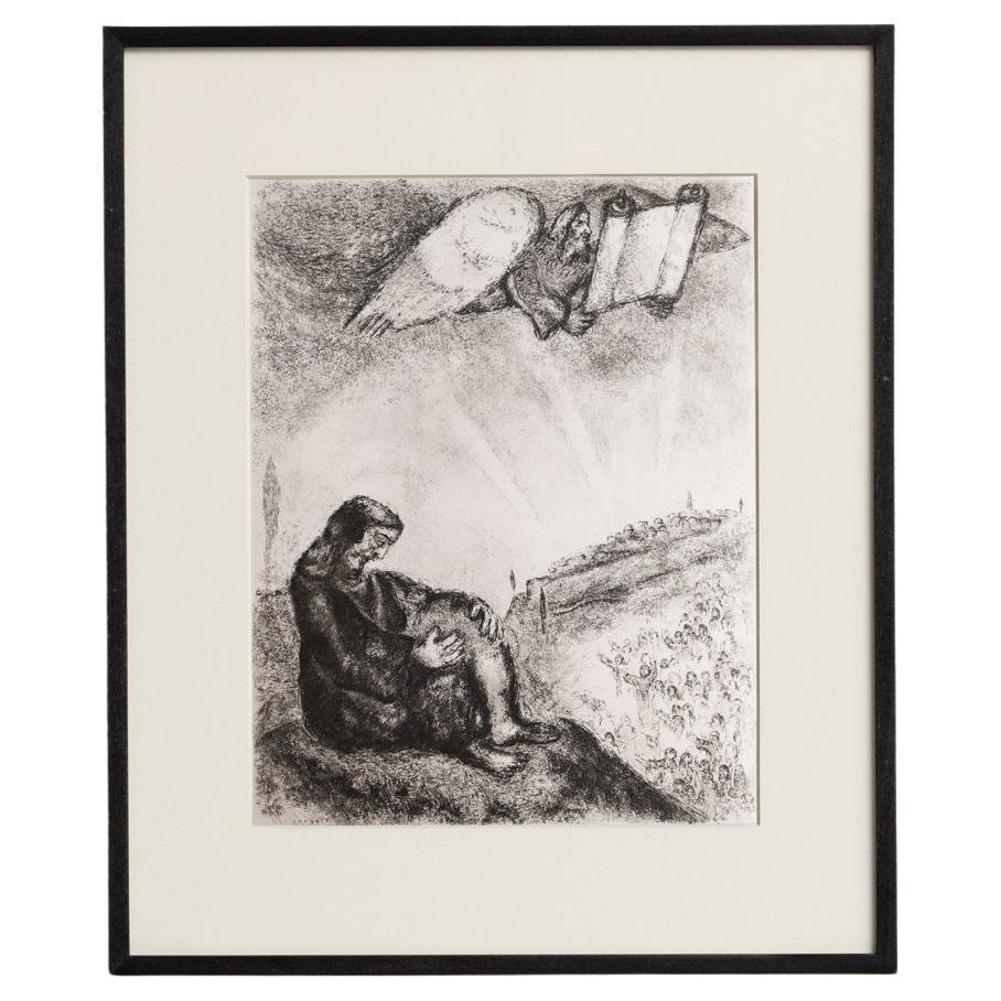 Heliograbado de Marc Chagall de su serie bíblica icónica, 1956 en venta