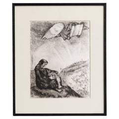 Heliogravurdruck von Marc Chagall aus seiner ikonischen biblischen Serie, 1956