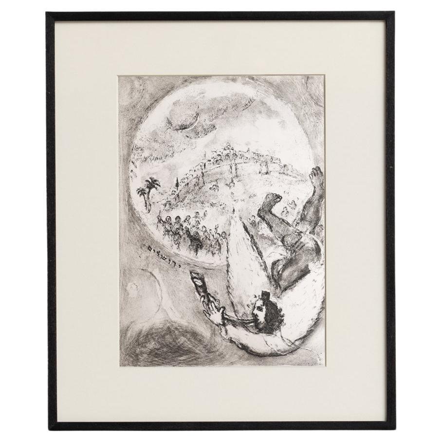 Heliograbado de Marc Chagall de su serie bíblica icónica, 1956 en venta