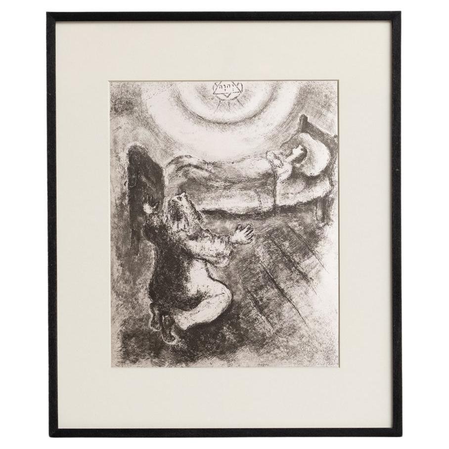 Heliograbado de Marc Chagall de su serie bíblica icónica, 1956 en venta